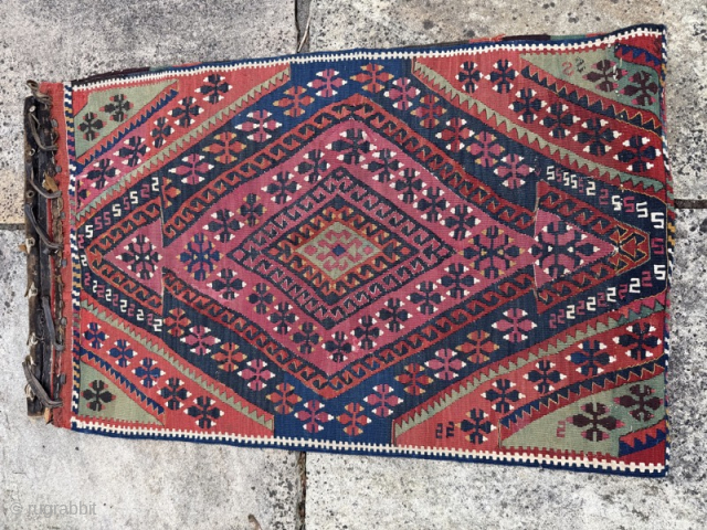 Early 20th century Eastern Anatolian grain bag, complete
100cm by 64cm
Contact gene@heritage-antique-rugs.com for more pics, price etc
WhatsApp +44 (0)7803341863