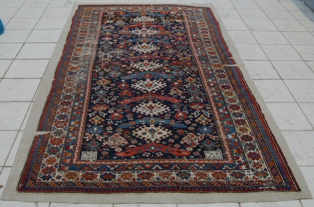 Caucasian Bidjov rug. It has a date: 1322/1904.                         