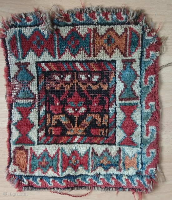 Small Persian Kocan Rug. 30x30cm.                            