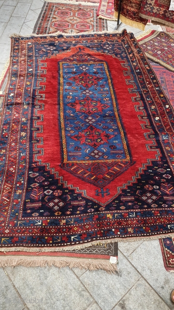 Beautiful circa 1900 Armenian Kazak rug. 5'7" x 9'3". Full pile with no repairs. Soft thick pile. Let me know if you'd like any additional info.

Cheers.       