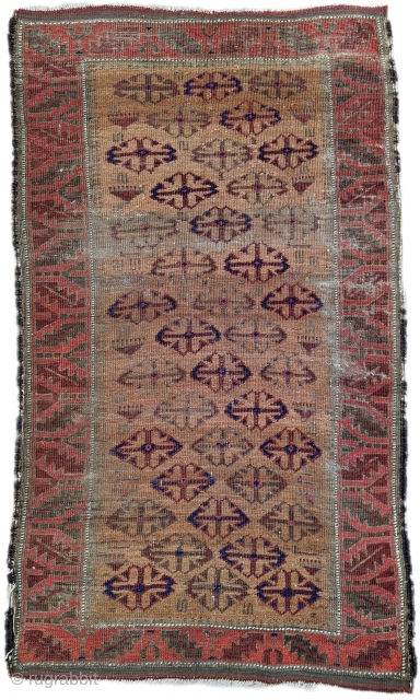 19th century Baluch rug. Former Jack Cassin collection. Camel wool field.

2'8" x 4'7"                    