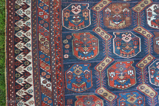 Late 19th century Afshar soumak rug. The whites are cotton. A rare type and better example than most. 4'10" x 6'11" or 148 x 211cm. Please contact me at steven.malloch@gmail.com or gerrerugs@gmail.com  ...