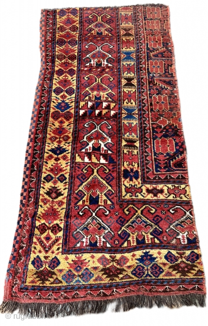 Nice 19th century Ersari Beshir fragment. Full pile with great color and soft wool.                   