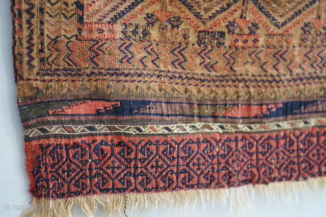 19th century Baluch sofreh. 2'5" x 4'5" or 74 x 135cm. It's difficult to capture the beauty of this piece in photos. Reasonably priced. Contact: gerrerugs@gmail.com or steven.malloch@gmail.com     