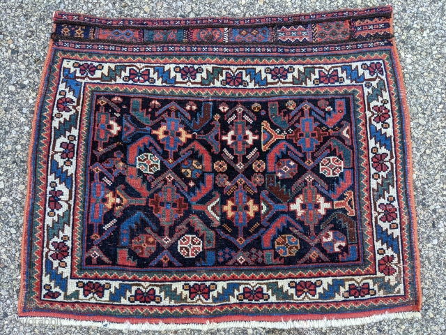 Beautiful antique Afshar bag face. 2'1" x 2'4"

Cheers.                         