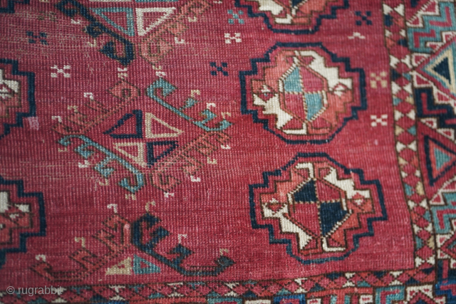 Mid 19th century Ersari, small chuval or mafrash. It's a charming piece. No repairs. Please contact me at steven.malloch@gmail.com or gerrerugs@gmail.com for purchase or questions. Please don't use Rugrabbits system as it's  ...