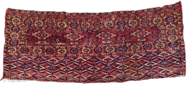 19th century Tekke chuval fragment. Quite old piece. 1'6" x 3'11"                      