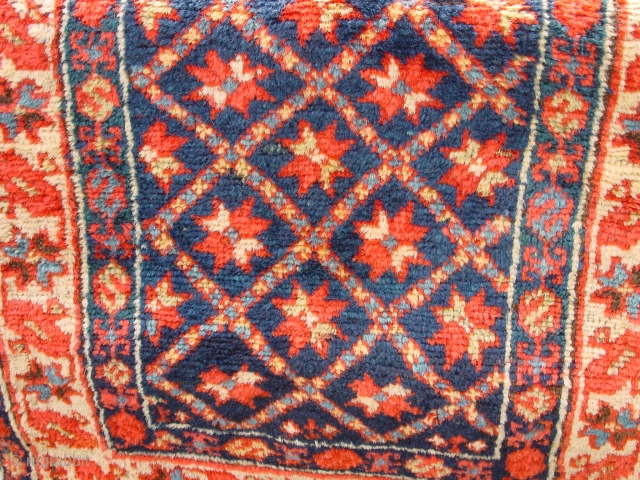 wonderful 1870 antique caucasian bagface, all great natural colors, no repairs, no stains, 
55x60 cm
1.8x2ft                  