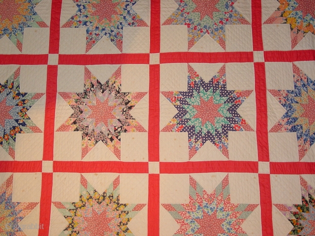 wonderful!!! fine quilt, so beautiful. It has no tears, no holes, it has some faint fingertipsicxze spots, might go out with a wash, I bought like this. Amazing beauty with delightfull stars  ...