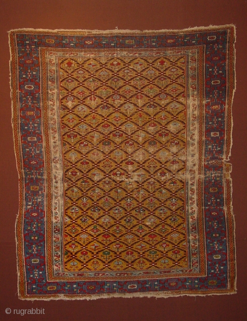 finest chi-chi ca. 1850 , clean, no stains, though wear... 126x153cm 4.2x5.1ft                     