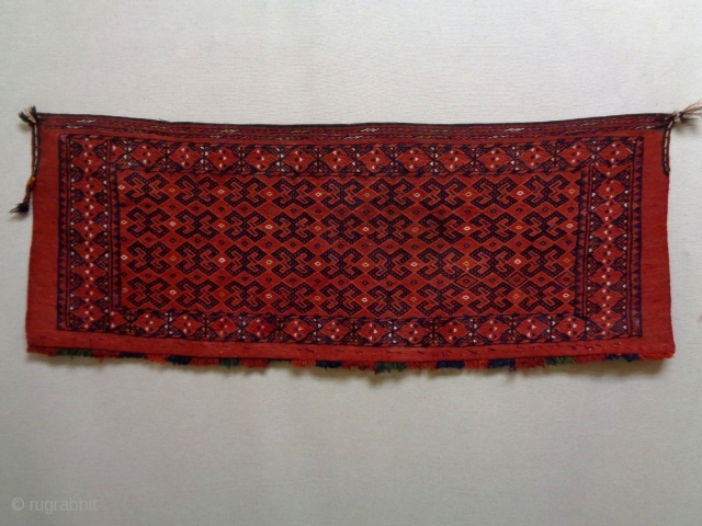 Very Fine Universal Design Uzbekh Soumakh Torba
Size: 109x52cm 
made in circa 1910/20                     
