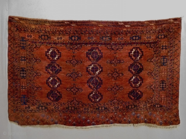 Kizilayak Cuval
Size: 150x90cm
Natural colors (except one color is faded), made in period 1910                    