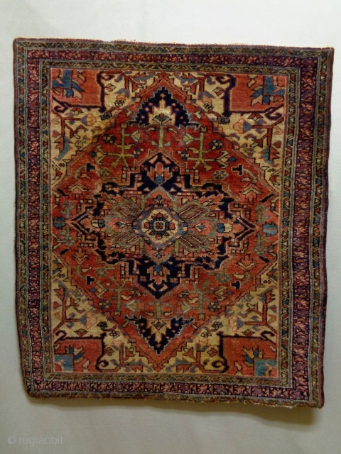 Heriz 
Size: 112x128cm
Natural colors, made in circa 1910/20                         