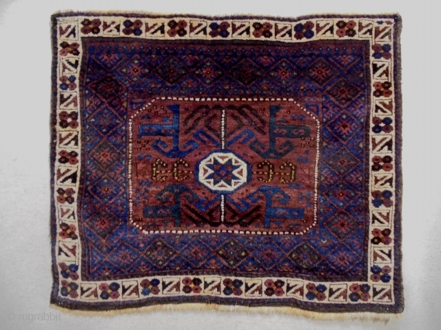 Baluch Bagface
Size: 82x62cm
Natural colors, made in period 1910                         