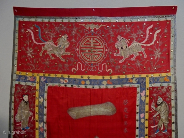 19-1910 th Century Chinese Textile
Size: 112x242cm                           