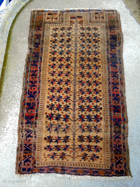 Baluch Prayer Rug
Size: 83x143cm
Natural colors, made in period 1910                        