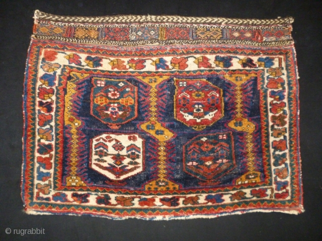 Afshar Bagface
Size: 69x50cm (2.3x1.7ft)
Natural colors, circa 80-90 years old                        