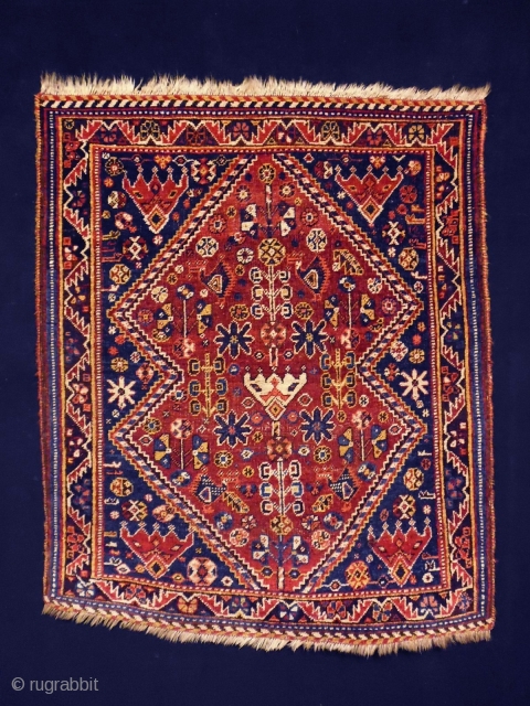 Universal Design Kashkuli/Qasqhay
Size: 83x100cm (2.8x3.3ft)
Natural colors, made in circa 1910                       