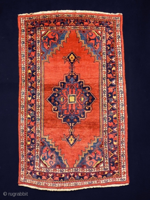 Bijar
Size: 76x125cm (2.5x4.2ft)
Natural colors, made in circa 1920                         