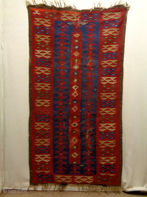 19th Century Sharkoi Kelim
Size: 94x174cm
It is used to be hung up                      