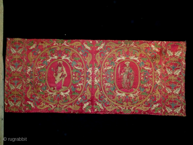 19th Century Europen (probably Italian) Textile
Size: 145x60cm (4.8x2.0ft)                         