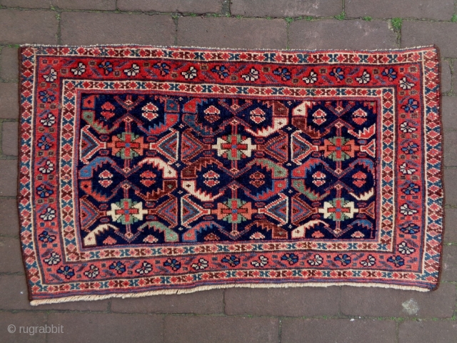 Fine Afshar Bagface
Size: 77x44cm (2.6x1.5ft)
Natural colors, made in circa 1910                       