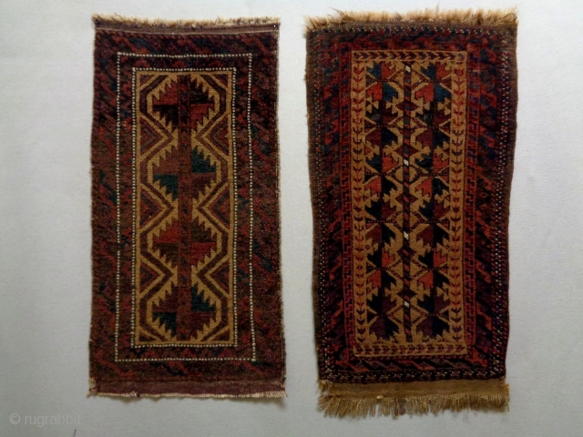 19th Century Baluch Balisths
Size: 44x87cm and 47x87cm
Natural colors                         