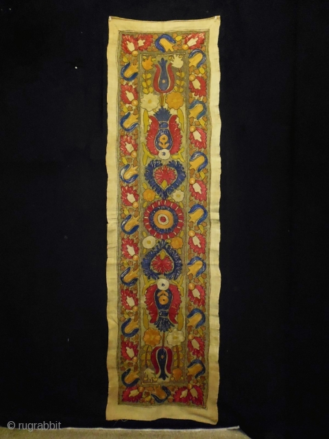 Ottoman Syrian Textile
Size: 50x180cm (1.7x6.0ft)
Natural colors, it is used to be hung up, circa 80-90 years old                