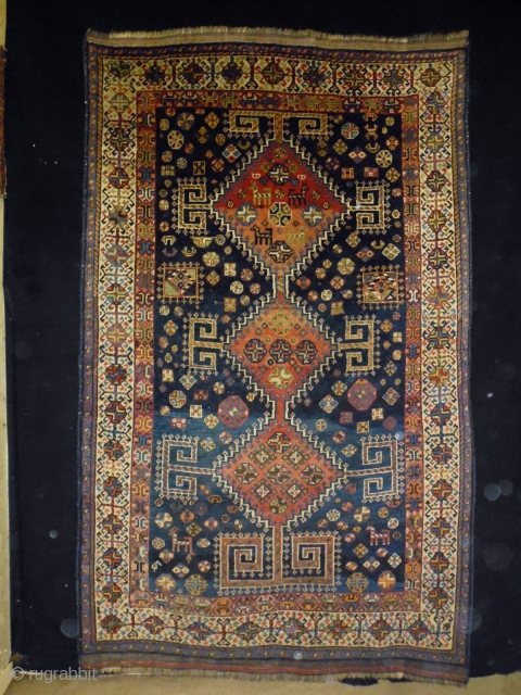 Kashkuli/Qasqhay
Size: 150x233cm (5.0x7.8ft)
Natural colors, made in circa 1910/20                         
