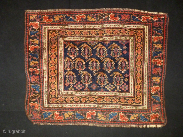 Kurd Boteh Fragment
Size: 66x52cm (2.2x1.7ft)
Natural colors, circa 90 years old, there is stain (see picture 2).                 