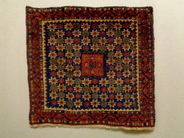 Special Afshar Bagface
Size: 53x49cm
Natural colors, made in period 1910, there are small two old repairs                  