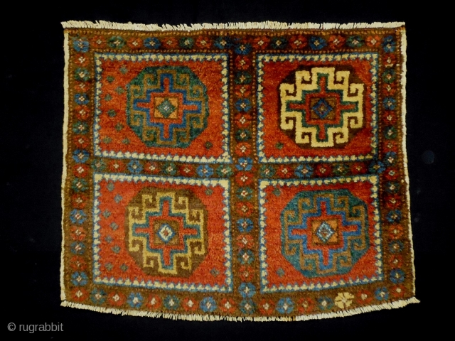 Mogan Gul Kurd
Size: 65x53cm (2.2x1.8ft)
Natural colors, made in circa 1910                       