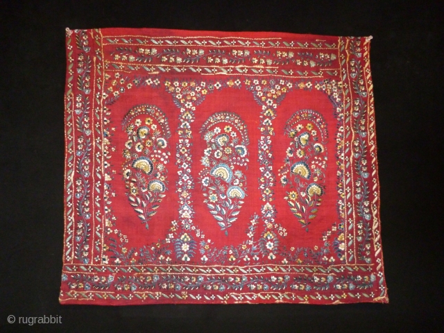 19th Century Persian Textile
Size: 59x51cm (2.0x2.7ft)
Silk                           