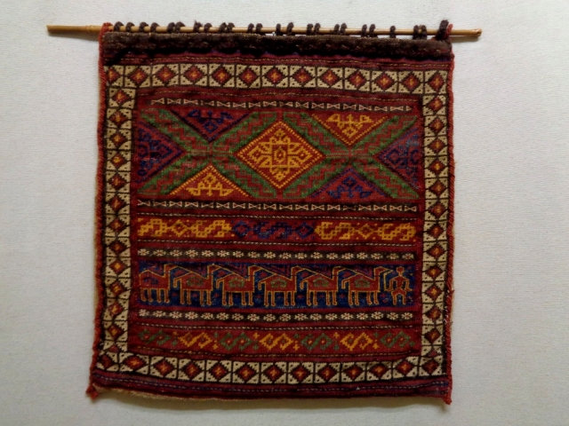 Baluch Soumakh Bag Complete
Size: 55x55cm
Natural colors, circa 80 years old                       