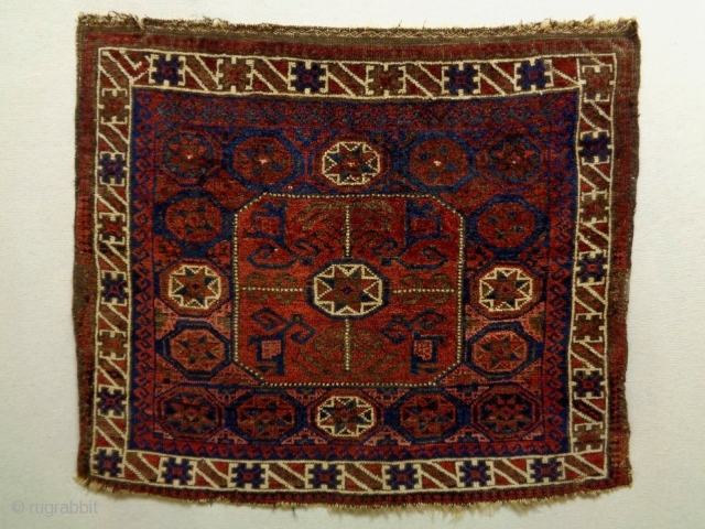 Baluch Bagface
Size: 78x78cm (2.6x2.6ft)
Natural colors, made in circa 1910                        