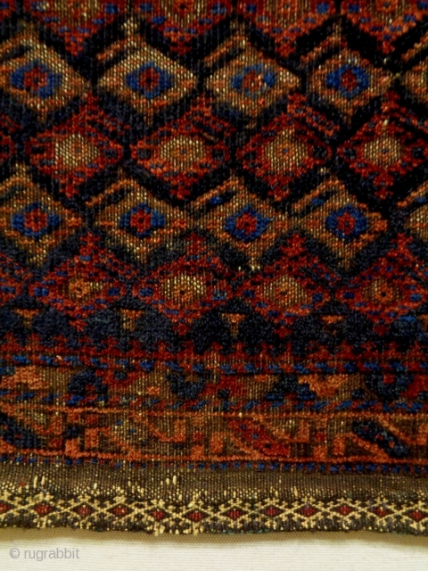 19th Century Baluch Boteh Bagface
Size: 58x47cm
Natural colors                          