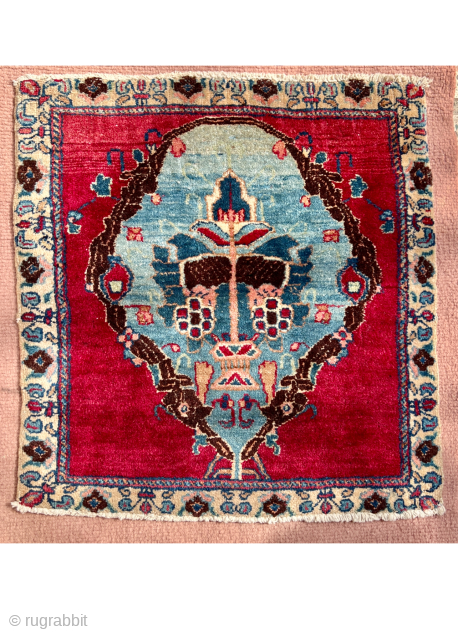 Khorasan Dorokhsh circa 1900 all good natural colors and good condition size 48x52                    