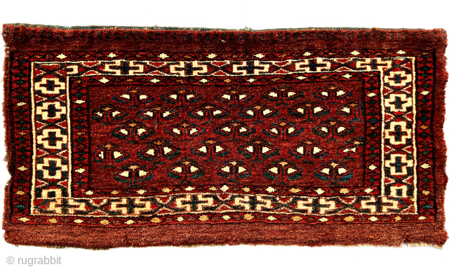 Turkmen Yomud Torba End 19th century,size 64x32cm.                          