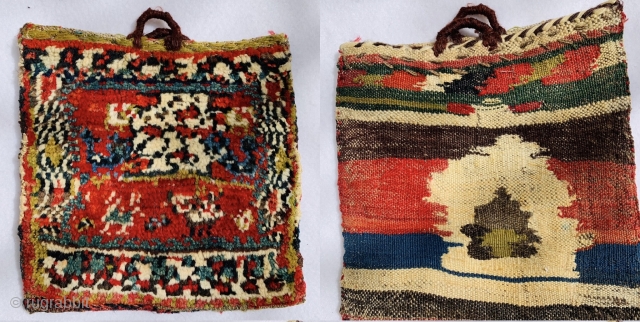 Lori Qashqai Gabbeh chanteh circa 1900.size 28x26cm                          