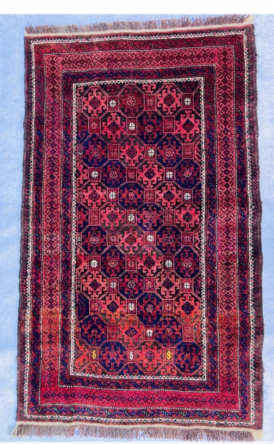 antique Baluch small rug,in very good condition size 115x70cm                        