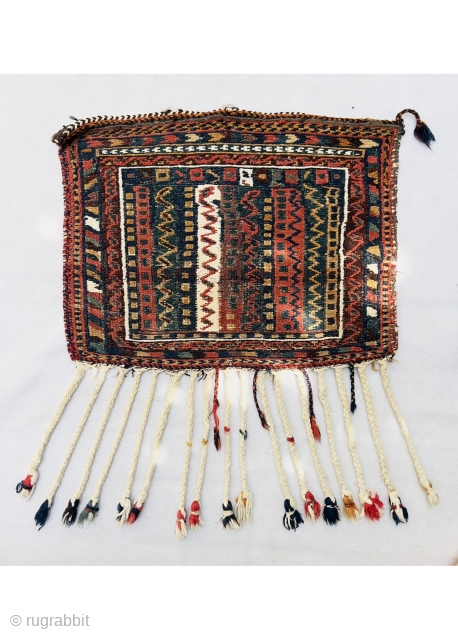 Afshar sumac spoon bag circa 1890 all good natural colors>size50c40cm                       
