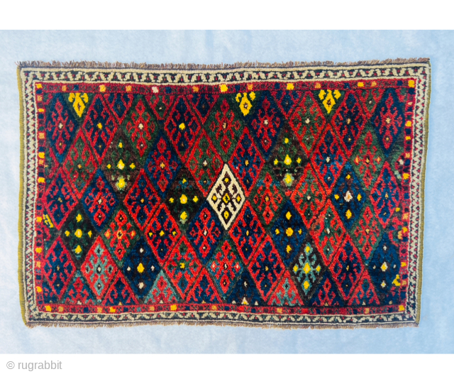 Kurdish jaf bagface circa1880,all amazing natural colors,size 88x60 Cm                        