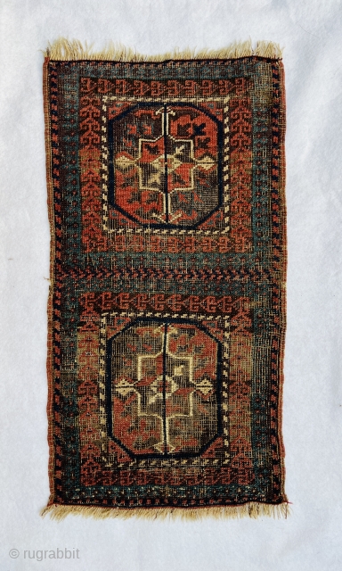 Vey nice Antique Baluch bag circa 1870 been used as a small rug size70x35cm                   