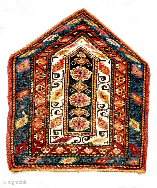 Shahsevan mafrash panel circa 1890 in very good condition size 73x63cm wool on wool                   