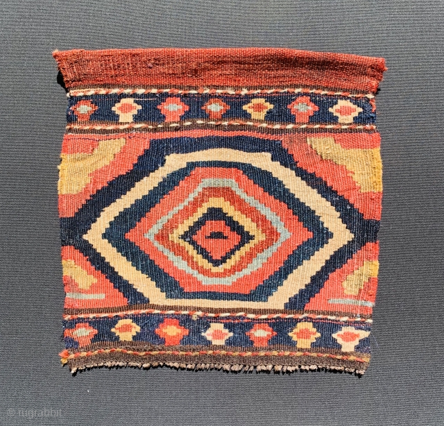 Kurdish Bijar Mafrash panel 1880 circa size38x35cm                          