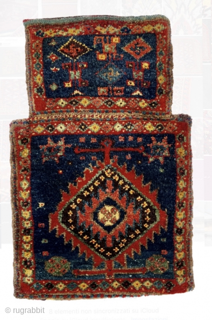 Kurdish Jaf saltBag circa 1880 wool on wool and good condation size 64x41cm
                    