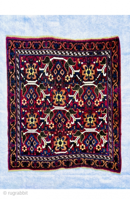 Persian Afshar small rug 1880 circa wool on wool all good natural colors and very good condition size88x74cm               