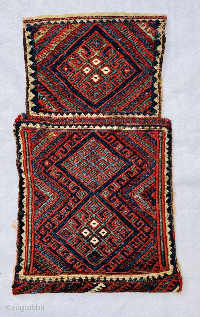 Kurdish saltBag circa 1880 all good natural colors and very good condation size65x43cm                    