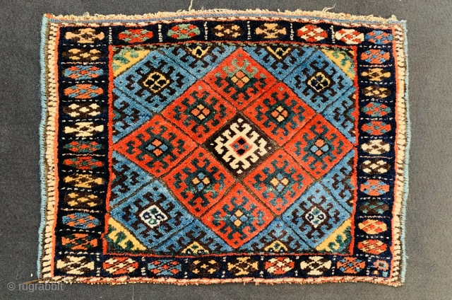 	Kurdish Jaf 1880 circa with beautiful natural colors and good condition wool on wool>>size65x48cm                   