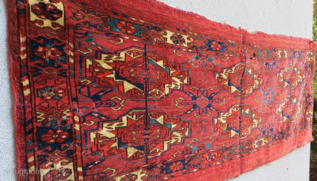 6 gul Tekke torba,with central cut,size 110x42cm                          